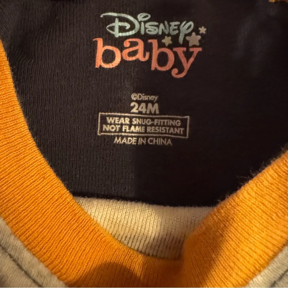 Disney - Mickey Mouse 2 Piece Halloween Pajama Set - Gray and Orange, Size24M